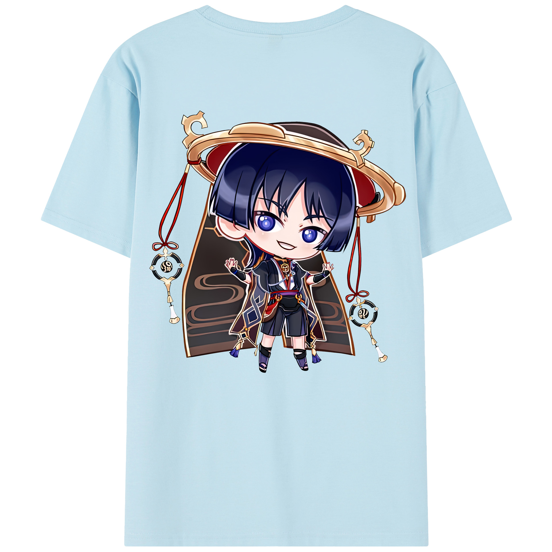 げんし神 さんペい genshin Sanpei 綿100％半袖Tシャツ（背面プリント）